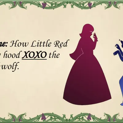 How Little Red Ridding Hood XOXO the Big Bad Wolf cover
